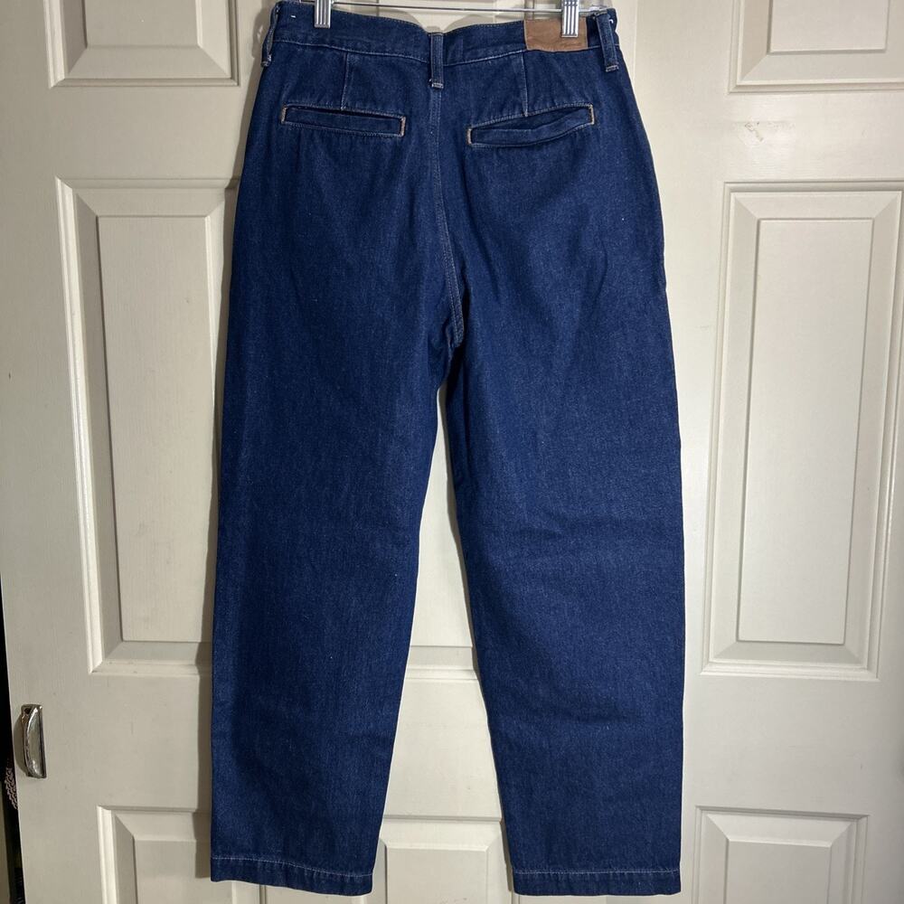 Madewell Baggy Straight Jeans in Woodham Wash: Pleated Edition Size 28 - Picture 9 of 14